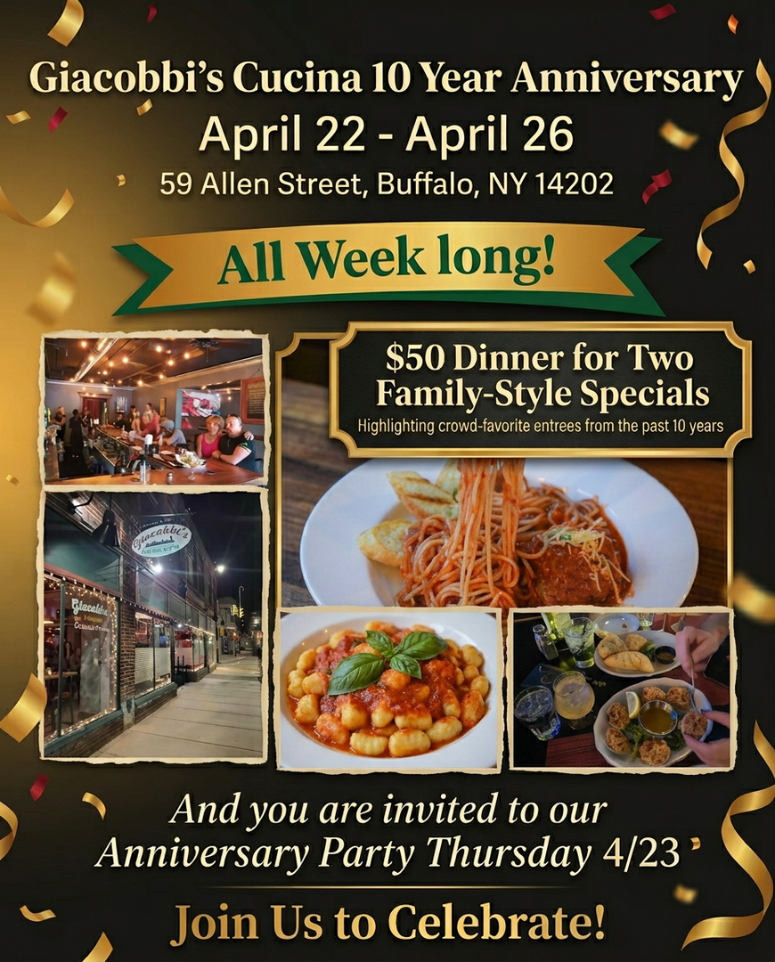 Giacobbi's 10 Year Anniversary Celebration :: April 22- April 26