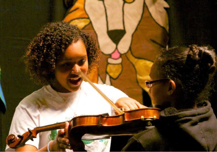 Spring Arts Walk Instrument Petting Zoo