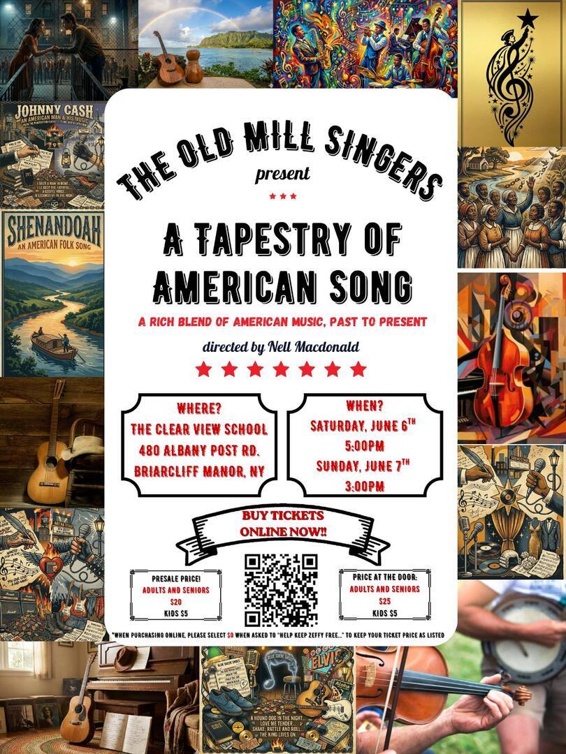Old Mill Singers Spring Concerts:  A Tapestry of American Song