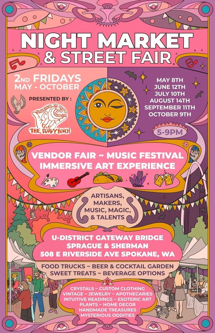 Spokane NIGHT MARKET & Street Fair (Monthly) - 2026