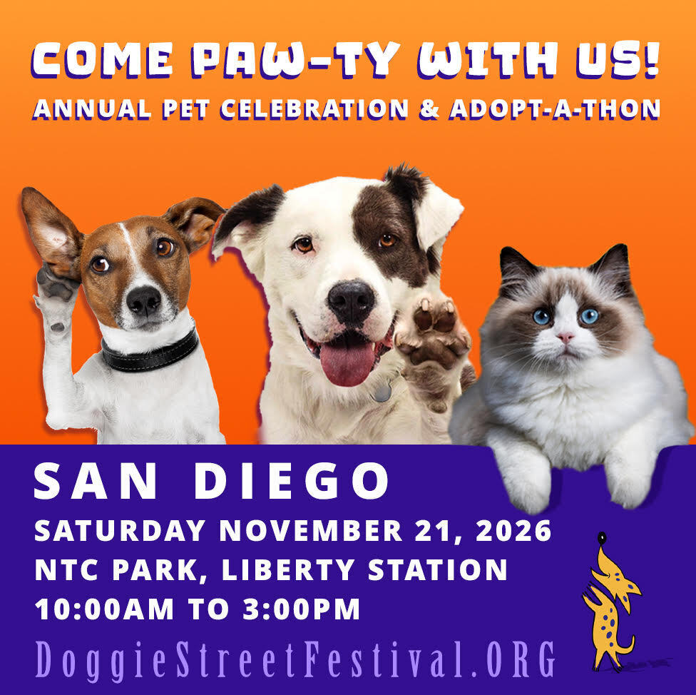 17th Annual Doggie Street Festival & Adopt-A-Thon San Diego - 17th Annual Doggie Street Festival & Adopt-A-Thon San Diego