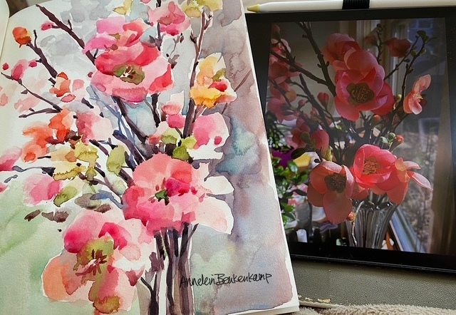 Plein Air Petal Portraits with Annelein Beukenkamp