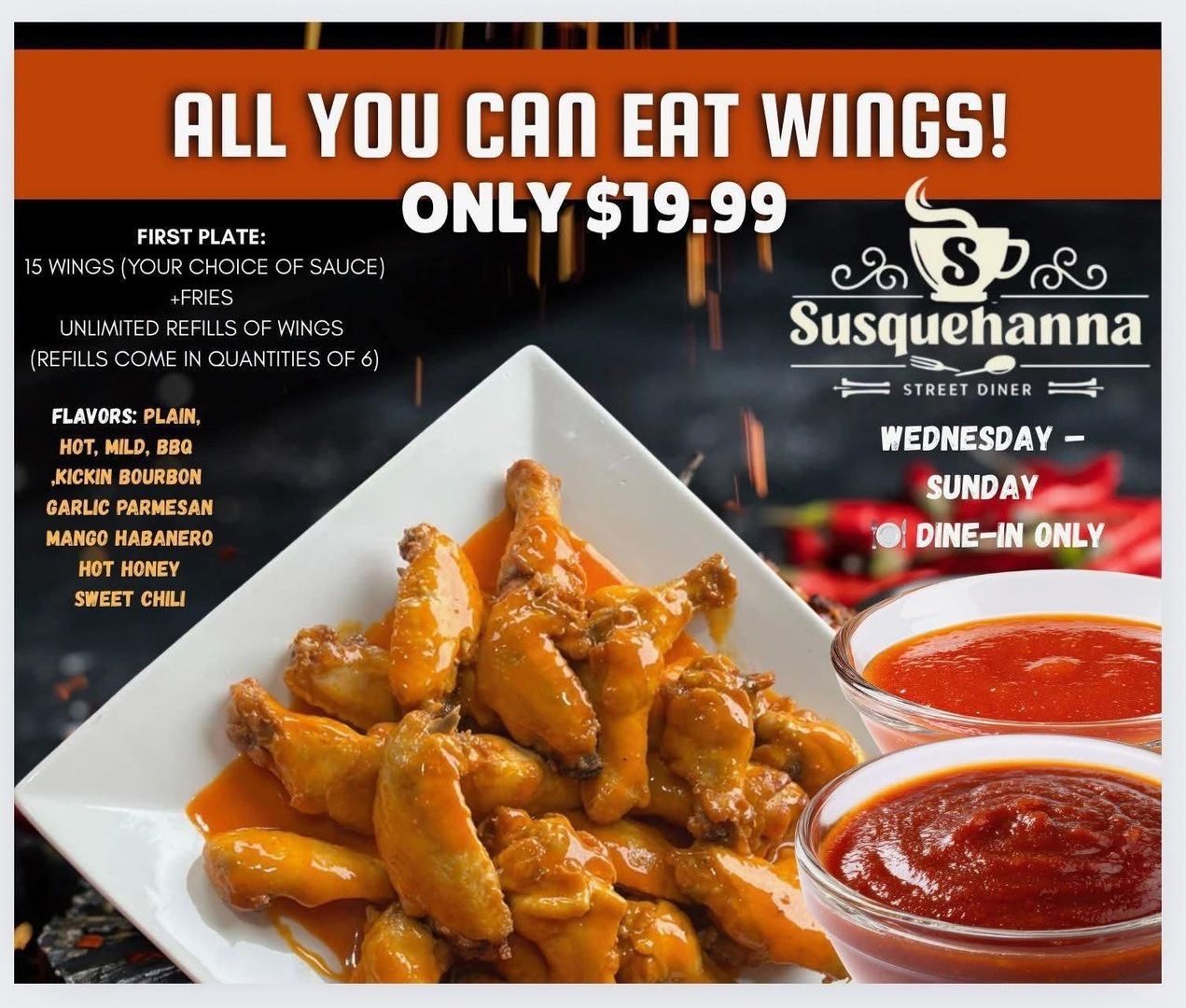 Dine and Donate for Salisbury Music Association at the Susquehanna St. Diner