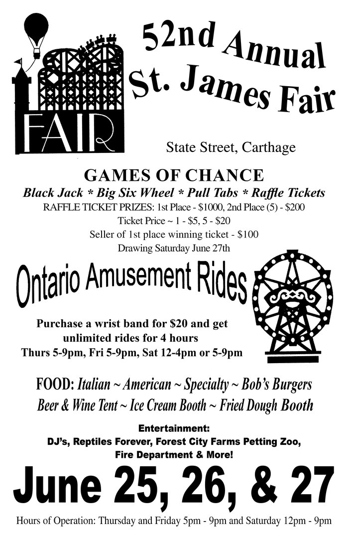 52nd Annual Saint James Fair