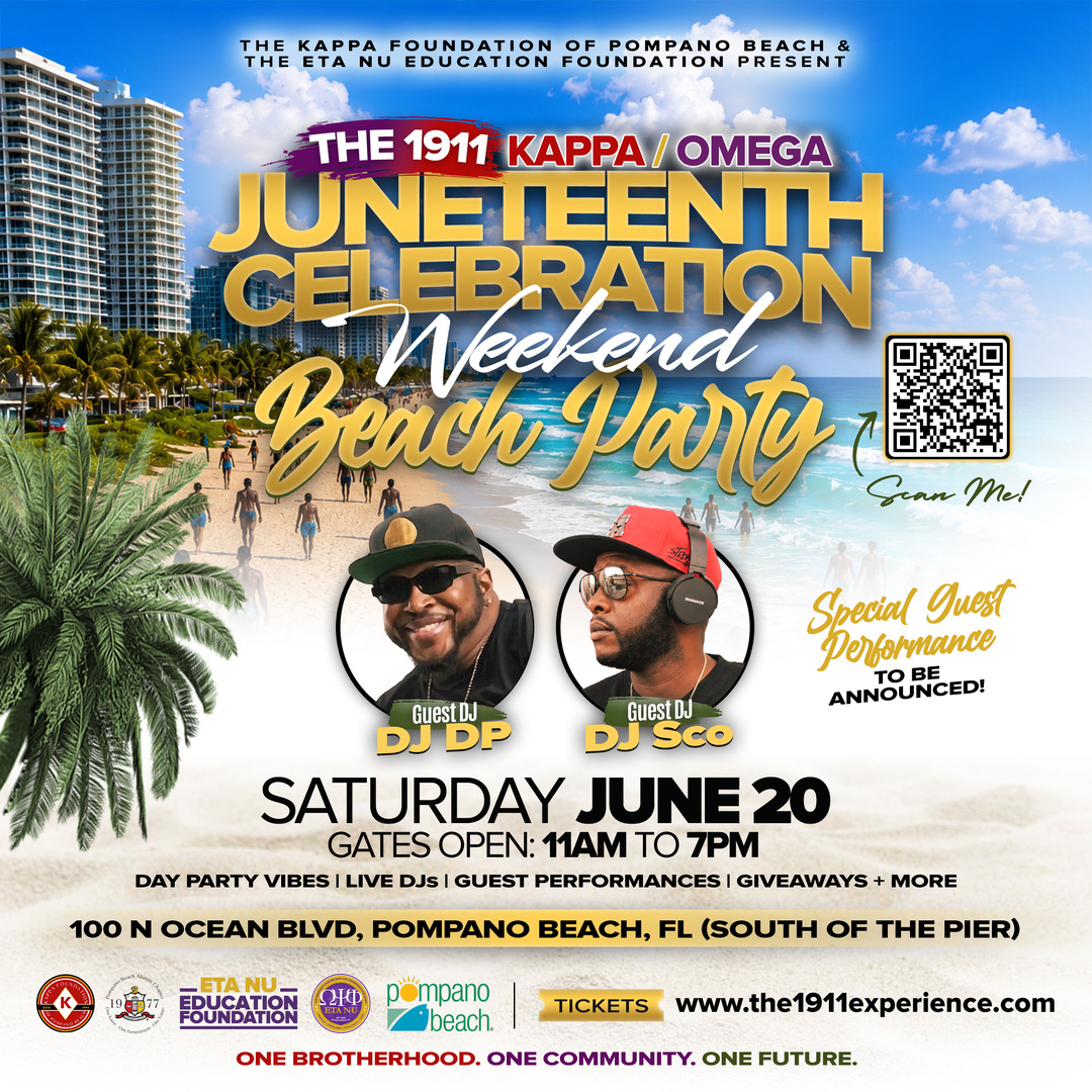 1911 Kappa Omega Juneteenth Weekend Beach Party