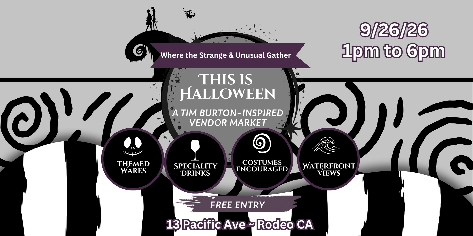 This is Hallo-Wine:  A Nightmare Before Christmas Free Family Market