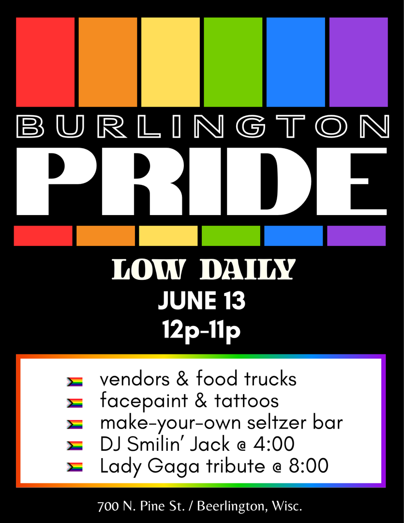 Burlington Pride at Low Daily