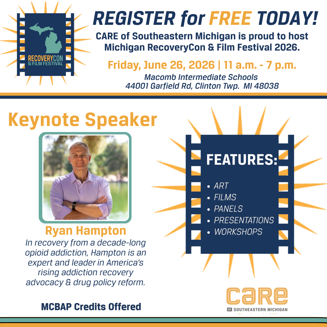 CARE of Southeastern Michigan's 2026 MI RecoveryCon & Film Festival