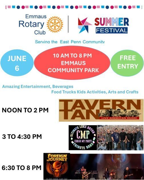 Emmaus Rotary Summer Festival - Emmaus Rotary Summer Festival