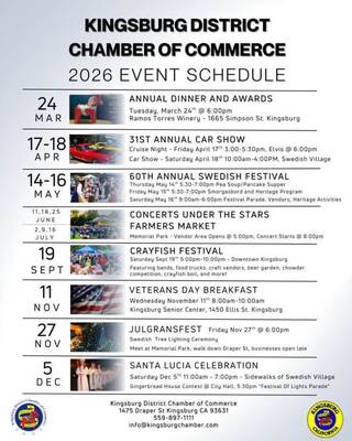 Kingsburg Concerts Under the Stars & Farmers Market