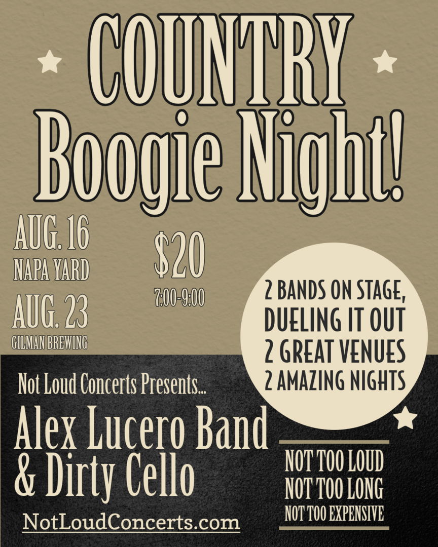 Summer Sessions - Country Boogie Night - Napa!