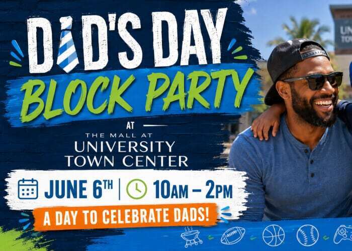 Dad's Day Block Party - Mall at University Town Center Father's Day Event