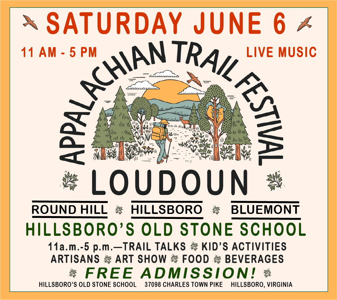 Loudoun Appalachian Trail Festival, FREE, Hillsboro Old Stone School, Saturday June 6, 11am-5pm