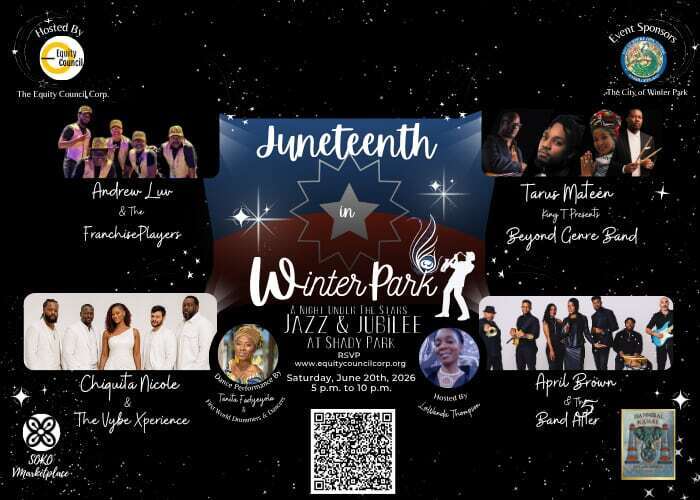 Juneteenth in Winter Park: Jazz & Jubilee A Night Under the Stars