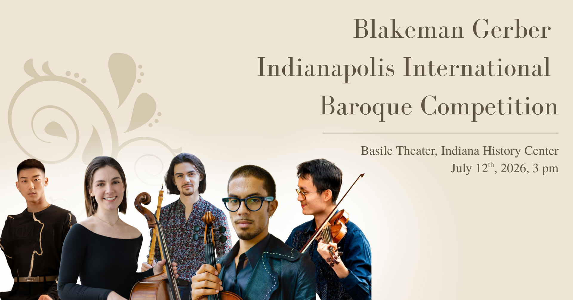 Blakeman Gerber Indianapolis International Baroque Competition