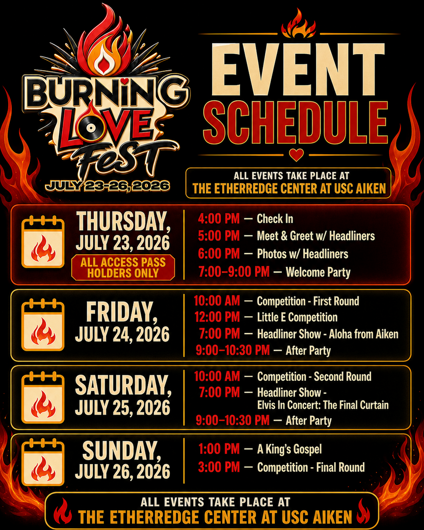 Burning Love Fest: An Elvis Tribute Festival - Burning Love Fest: An Elvis Tribute Festival