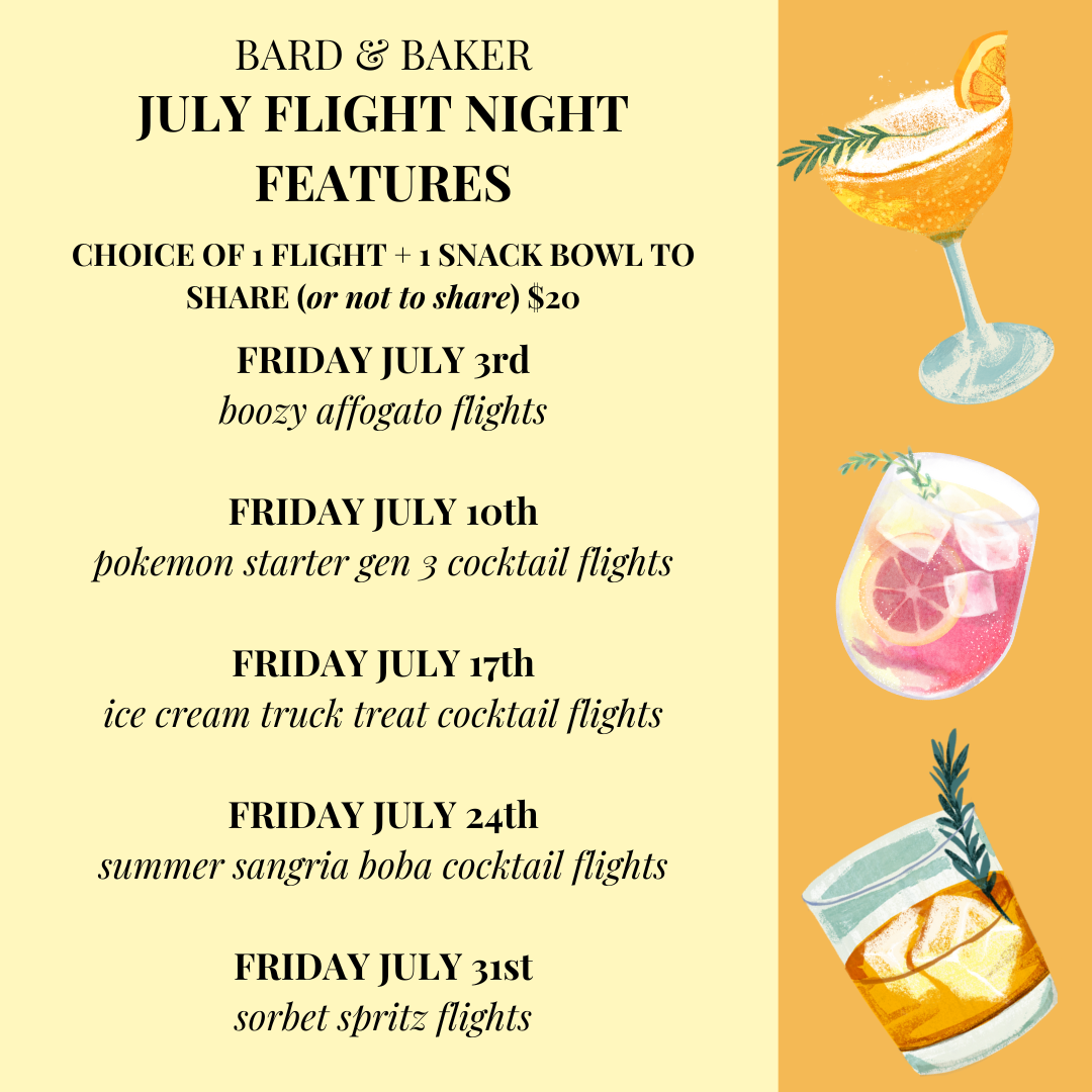 Flight Night Friday: Boozy Affogato Cocktail Flights at Bard & Baker in Troy - Flight Night Friday: Boozy Affogato Cocktail Flights at Bard & Baker in Troy