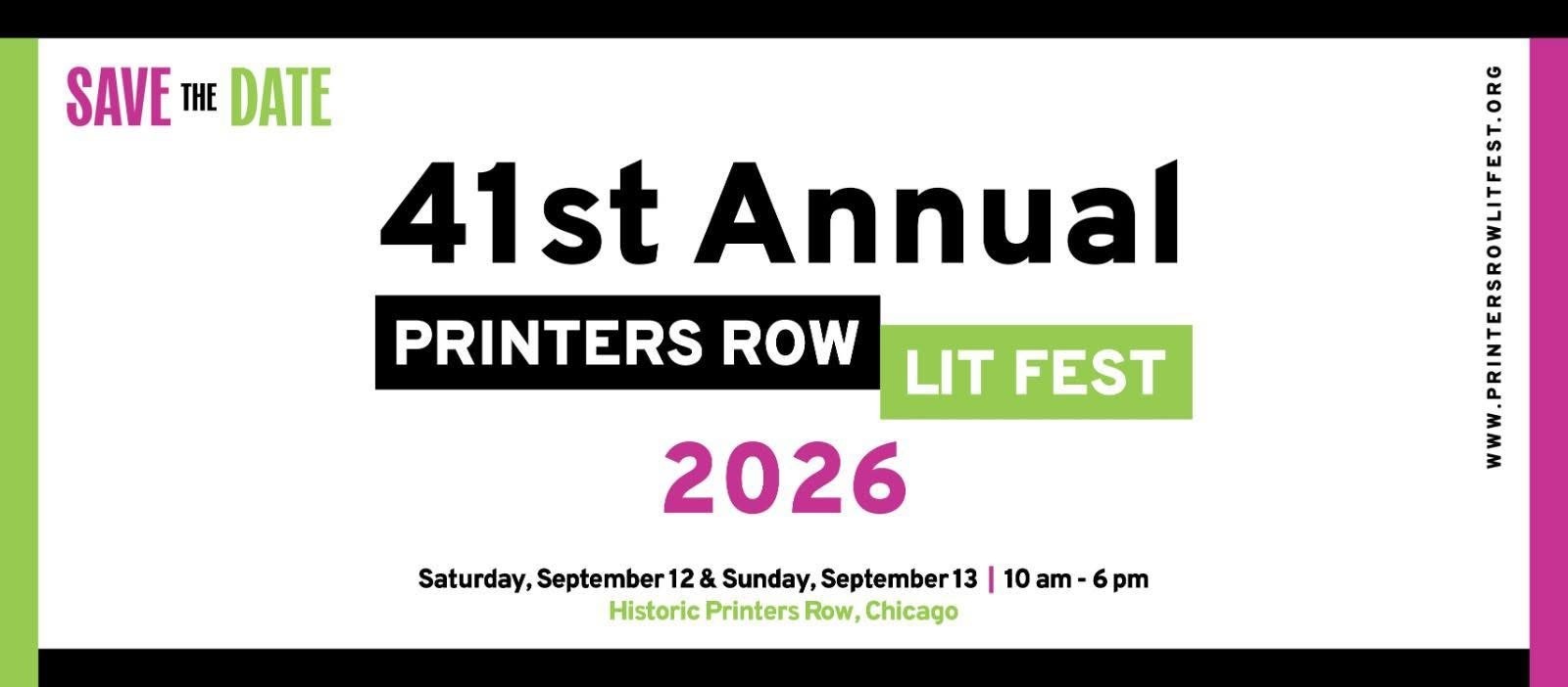 Printers Row Lit Fest - Printers Row Lit Fest