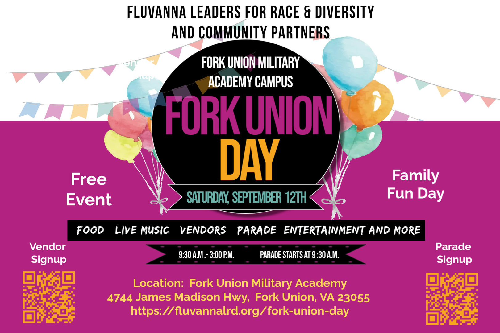 2026 Fork Union Day & Parade