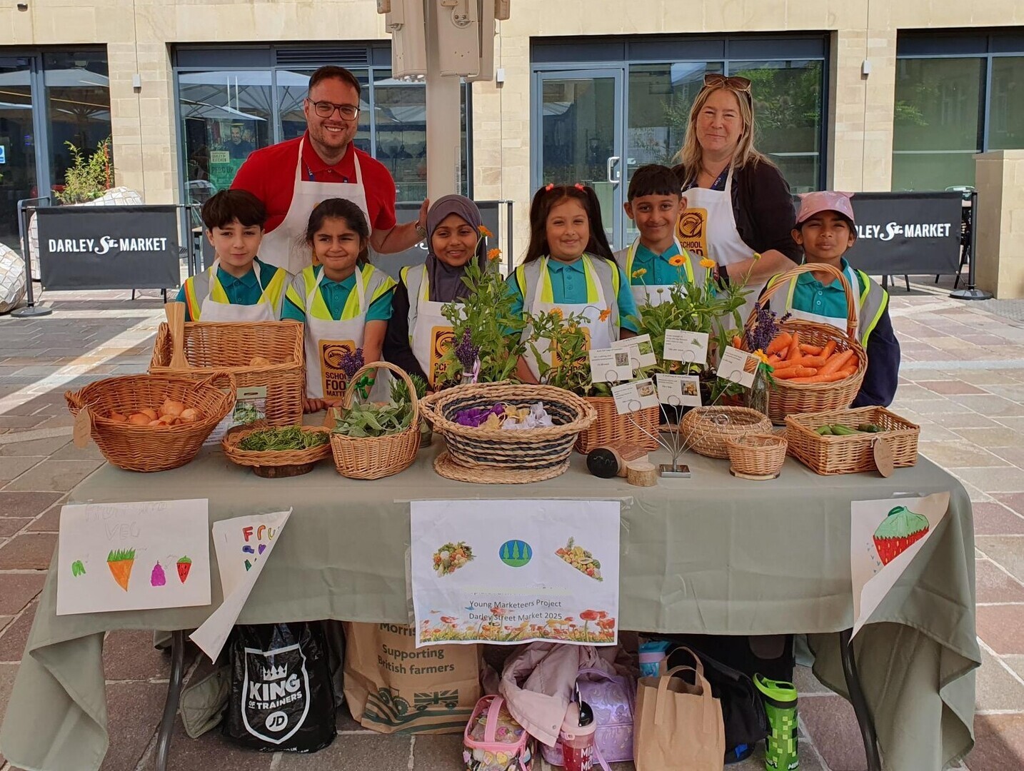 The Young Marketeers Bradford Market Day