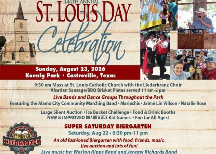 144th ST. LOUIS DAY IN CASTROVILLE, TEXAS