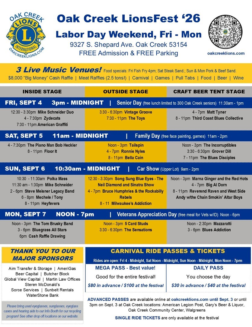 Oak Creek LionsFest