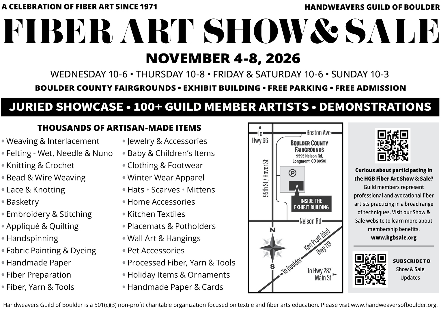 2026 HGB Fiber Art Show & Sale - 2026 HGB Fiber Art Show & Sale