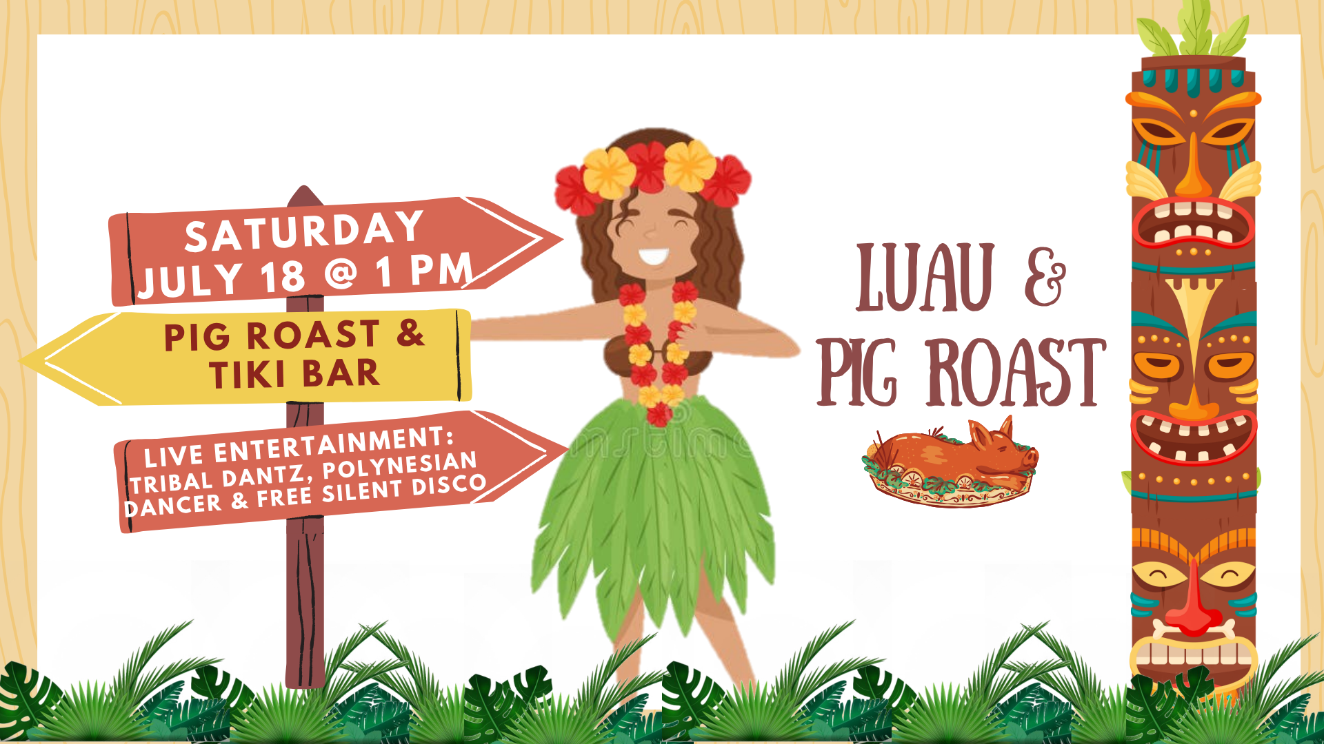 Colorado Tap House Luau, Pig Roast and FREE Silent Disco