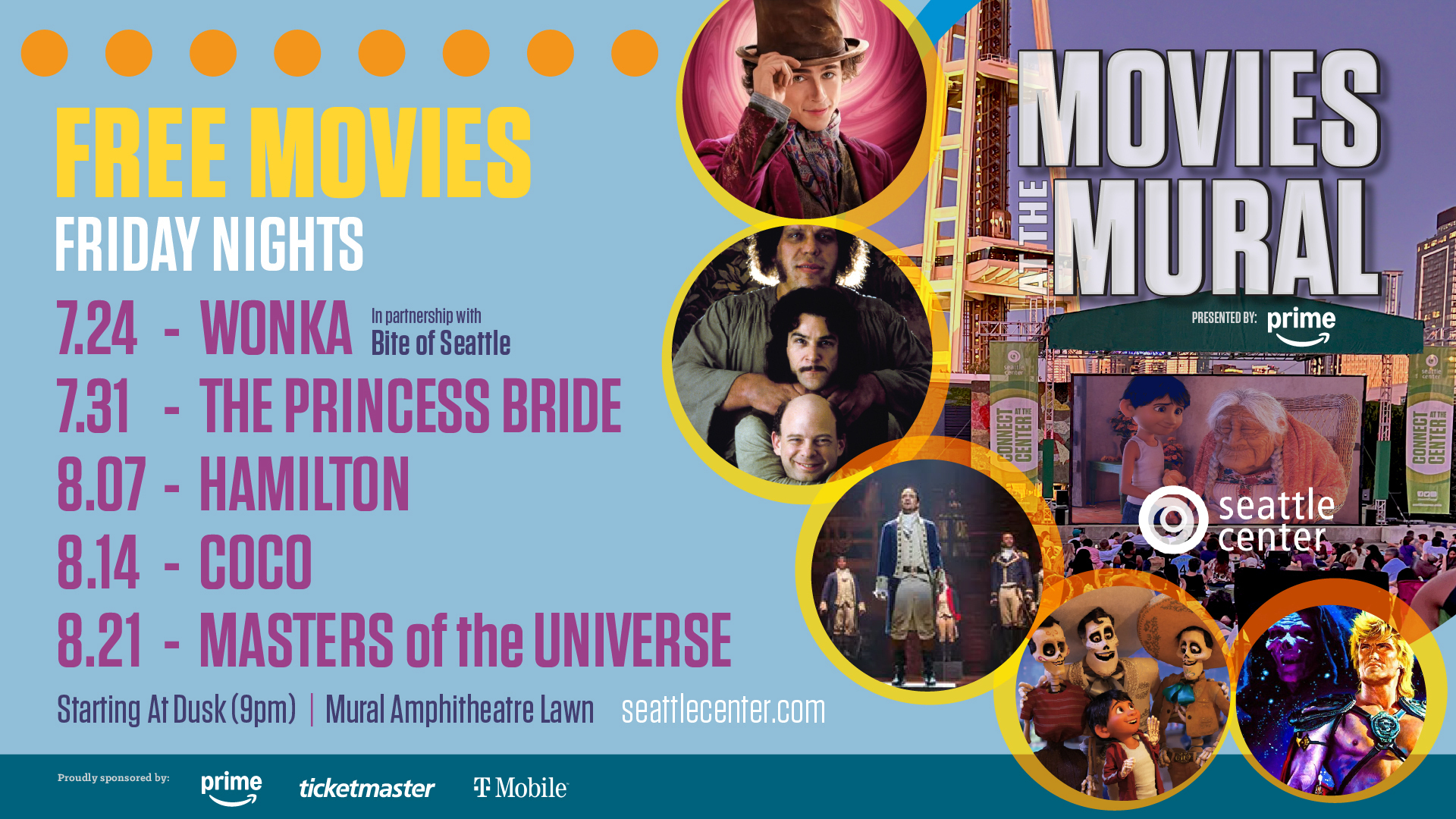 Seattle Center Movies at the Mural - Masters of the Universe