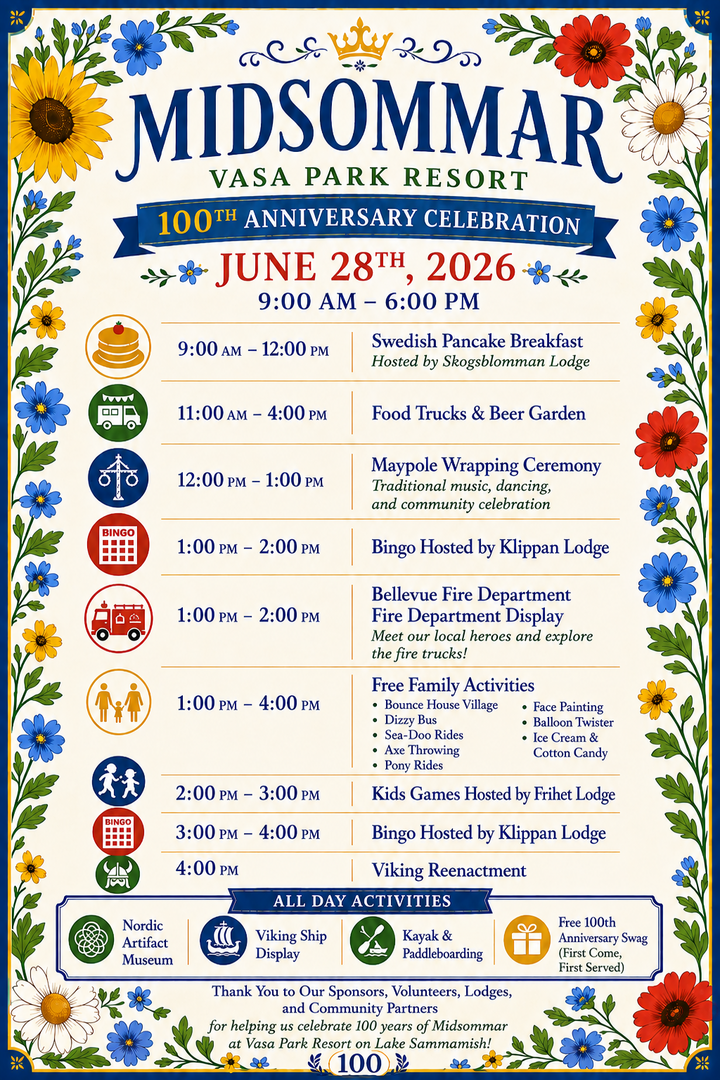 Vasa Park Resort 100th Anniversary Midsommar Festival