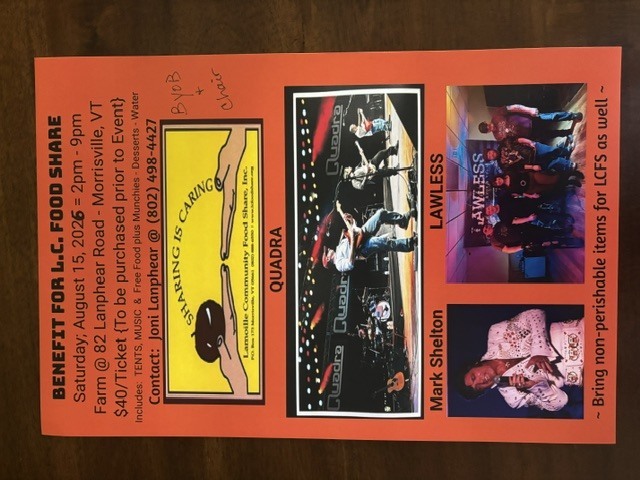 BENEFIT for Lamoille Community Food Share