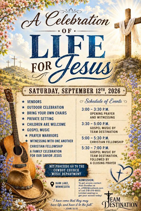 A Celebration of Life for Jesus