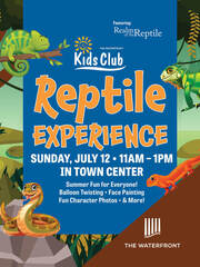 Kid's Club Reptile Experience at The Waterfront
