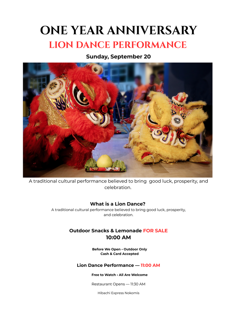 Hibachi Express Annual Lion Dance Celebration