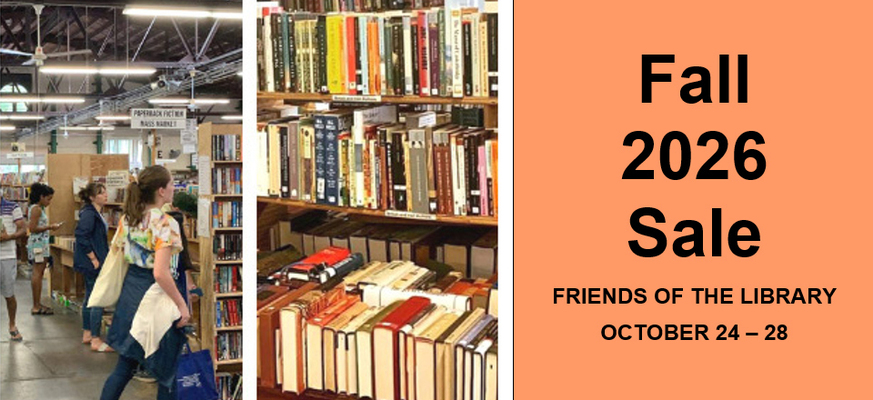 Event image for Friends of the Library Fall Book Sale 2026