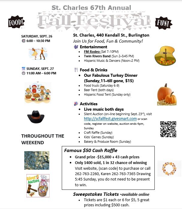 St. Charles 67 Annual Fall Festival & Turkey Dinner