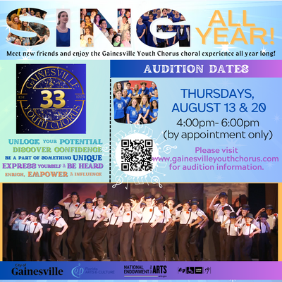 Event image for Gainesville Youth Chorus Auditions