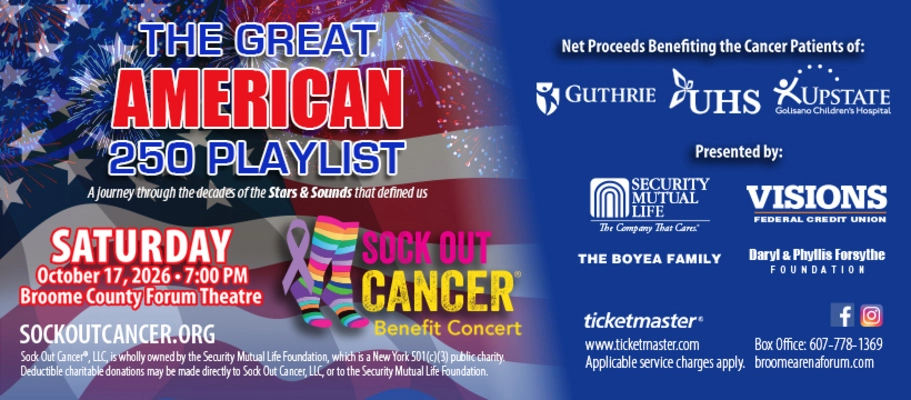 SOCK OUT CANCER BENEFIT CONCERT: THE GREAT AMERICAN 250 PLAYLIST