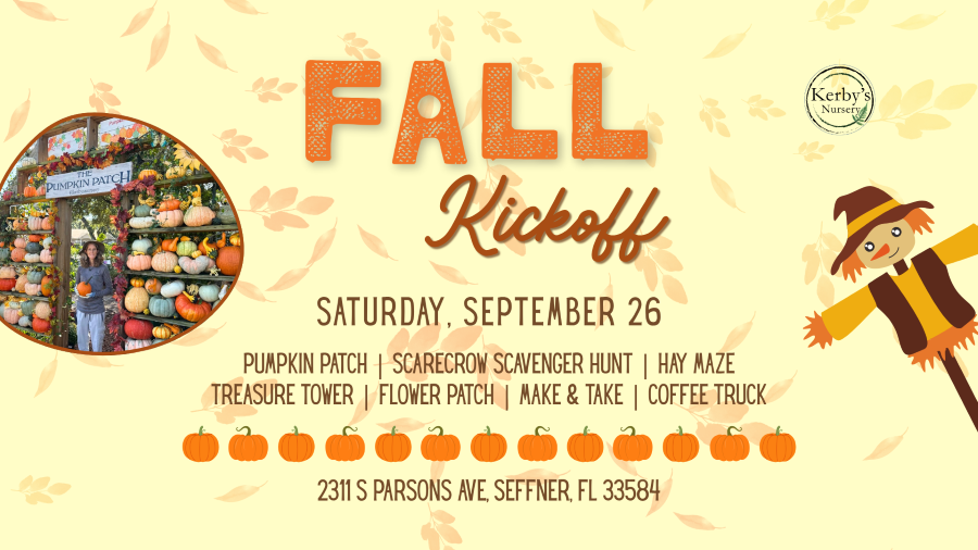 Fall Kickoff at Kerby's Nursery on September 26, 2026
