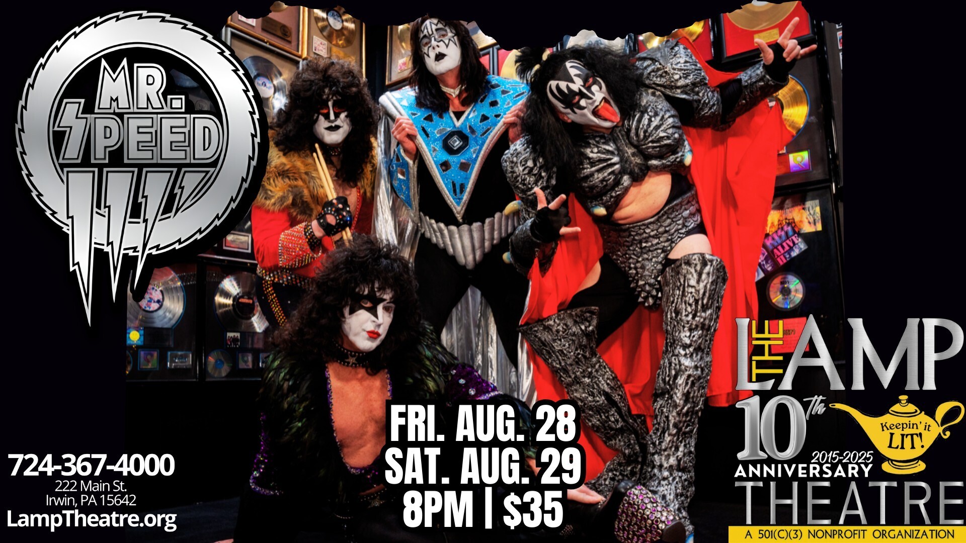 Mr. Speed KISS Tribute - TWO nights!