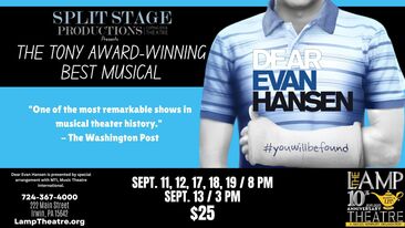 Dear Evan Hansen - The Tony Award-Winning Best Musical presented by Split Stage Productions