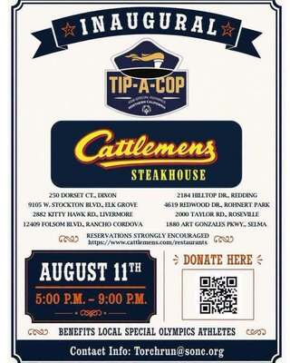 Tip-a-Cop event at Cattlemen's Steakhouse