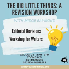 San Diego, CA: (Online) The Big Little Things: A Revision Workshop with Midge Raymond
