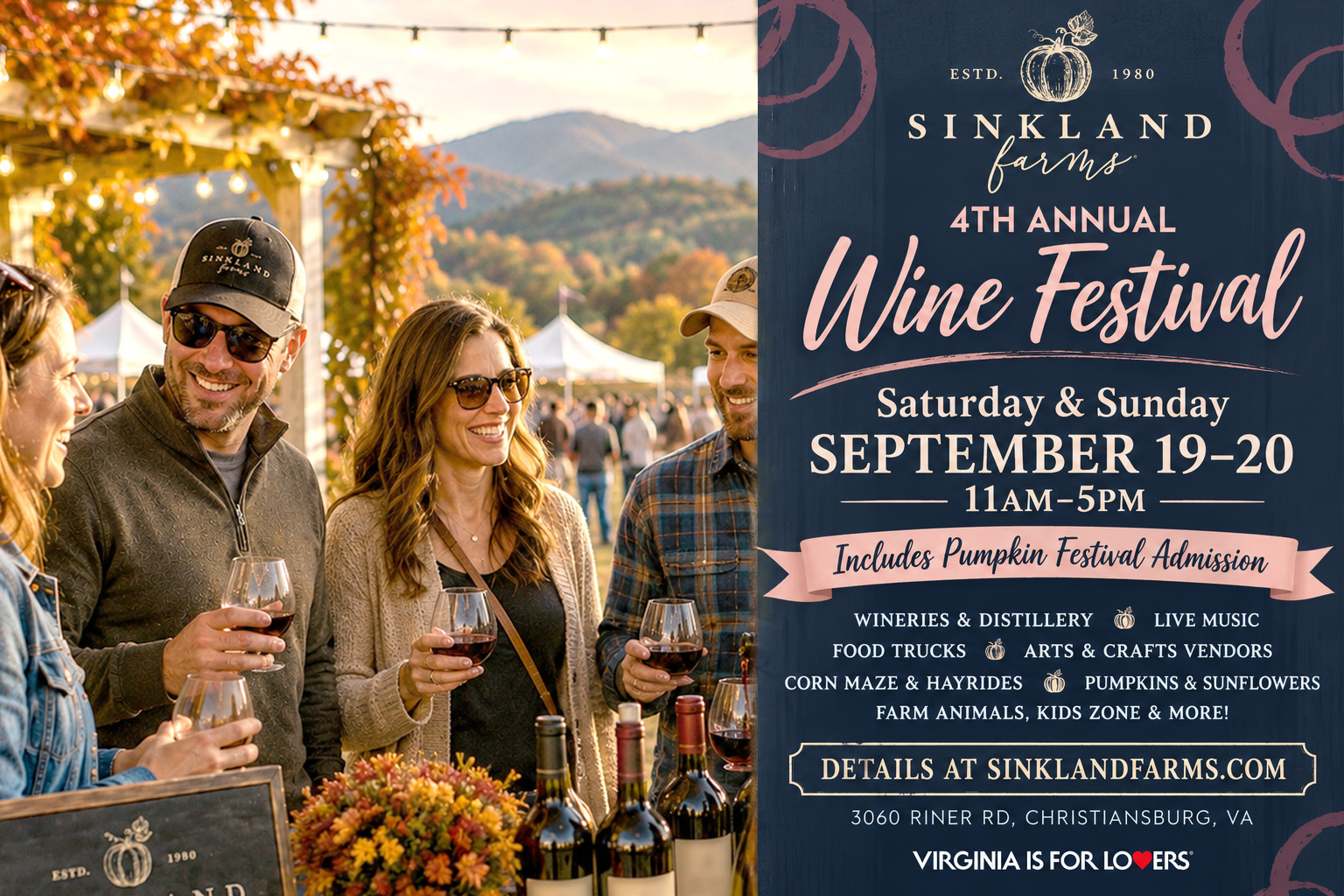 Sinkland Farms 4th Annual Wine Festival - Sinkland Farms 4th Annual Wine Festival