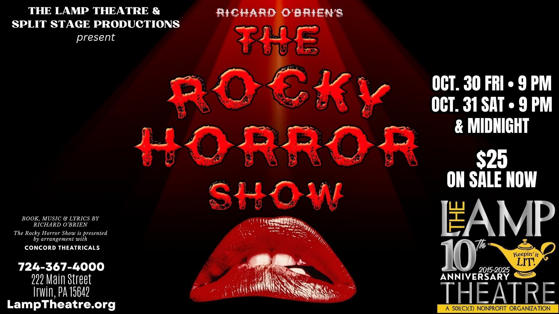 Richard O'Brien's The Rocky Horror Show presented by Split Stage Productions