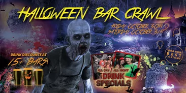 🎃 Pacific Beach Zombie Crawl - Halloween Bar Crawl - Party Pass to 10+ Bars - Fri Oct 30th