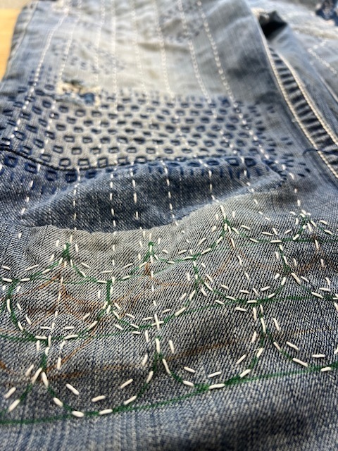 Mending Class: Sashiko Style Visible Mending