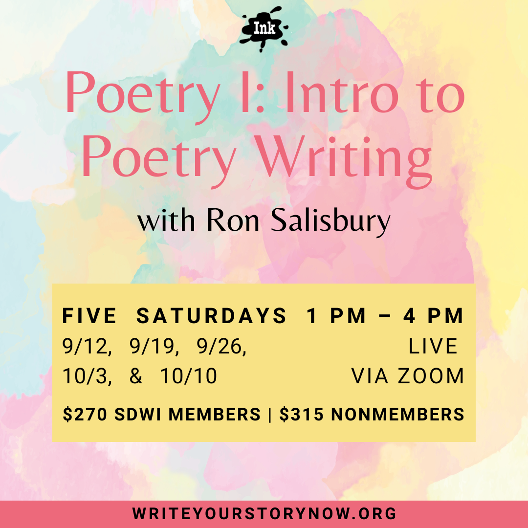 (Online) Poetry I: Intro to Poetry Writing with Ron Salisbury