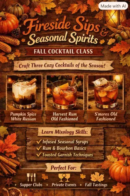 Fall Fireside Cocktail Class