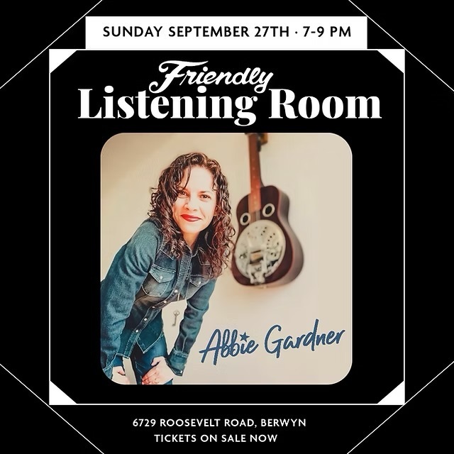 Americana Dobro/Vocalist Abbie Gardner in the Friendly Listening Room, Sun Sep 27th